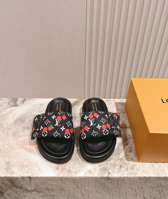 Louis Vuitton LV 3D Printed Non-slip Casual Comfortable Slide Sandals