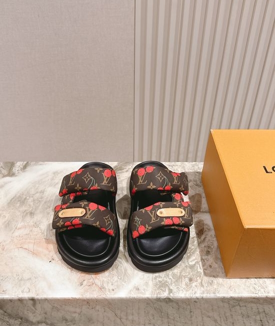 Louis Vuitton LV 3D Printed Non-slip Casual Comfortable Slide Sandals