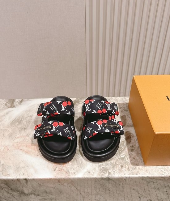 Louis Vuitton LV 3D Printed Non-slip Casual Comfortable Slide Sandals