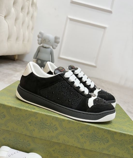 Gucci Vintage Casual Sneakers Comfortable Soft Sole Daily Shoes
