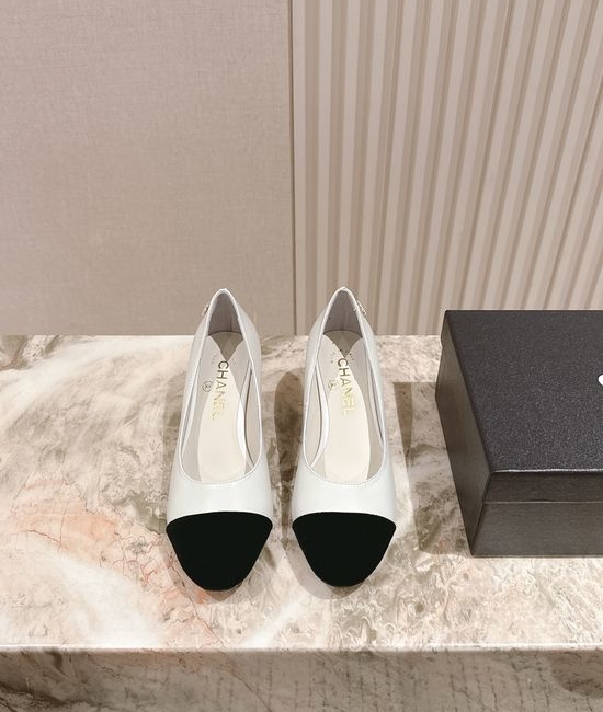 Chanel Pearl Decor Genuine Leather Mary Jane Low Heel Sandals