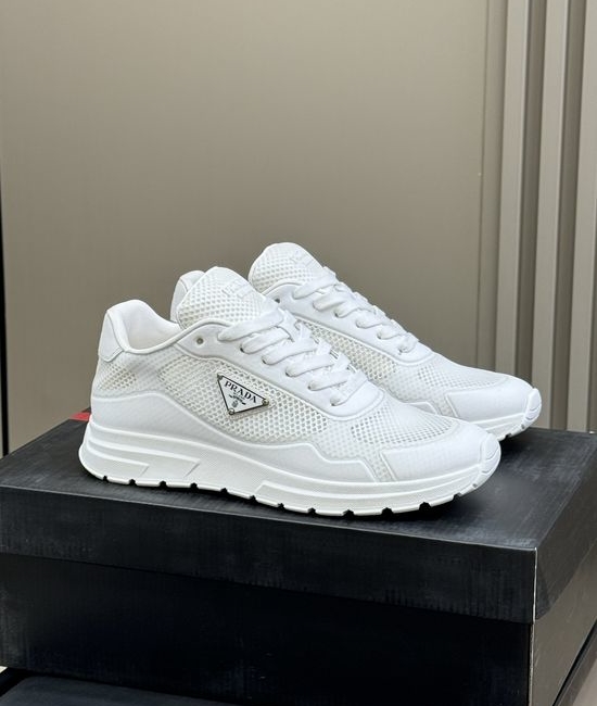 Prada Suede Nylon Splicing Breathable Casual Sneakers