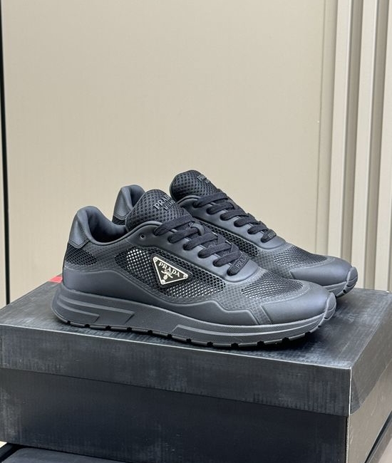Prada Suede Nylon Splicing Breathable Casual Sneakers