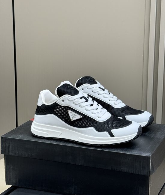 Prada Suede Nylon Splicing Breathable Casual Sneakers