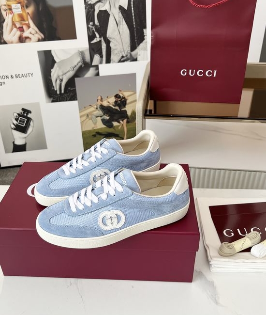 Gucci Leather Casual Sneakers Lightweight Breathable Comfortable Daily Wear