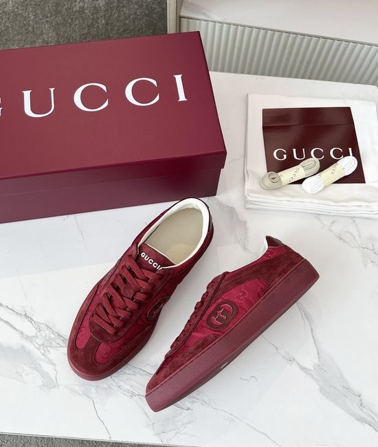 Gucci Leather Casual Sneakers Lightweight Breathable Comfortable Daily Wear