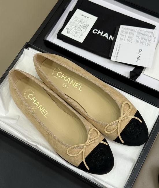 Chanel Classic Color Suede Shoes With Genuine Leather Sole