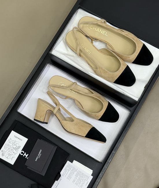 Chanel Classic Color Suede Shoes With Genuine Leather Sole