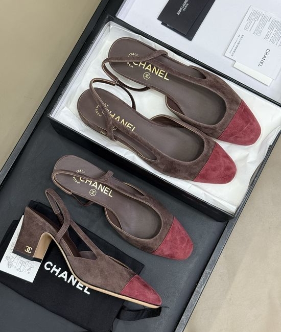 Chanel Classic Color Suede Shoes With Genuine Leather Sole