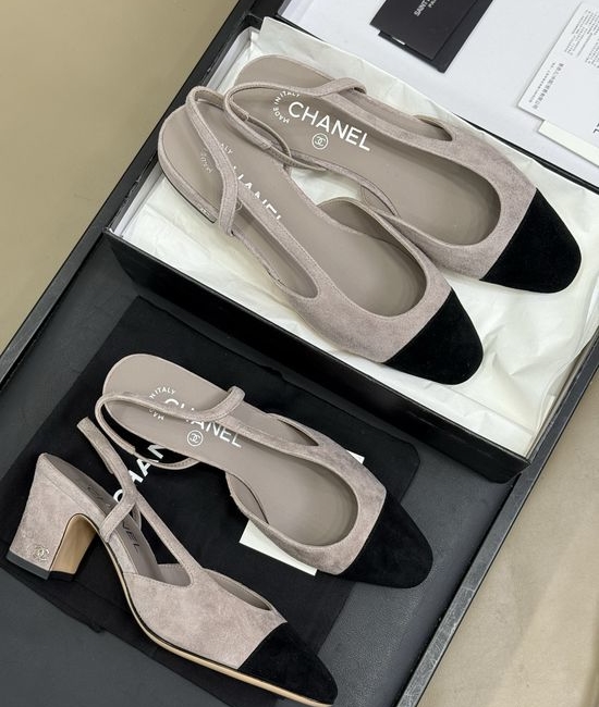 Chanel Classic Color Suede Shoes With Genuine Leather Sole