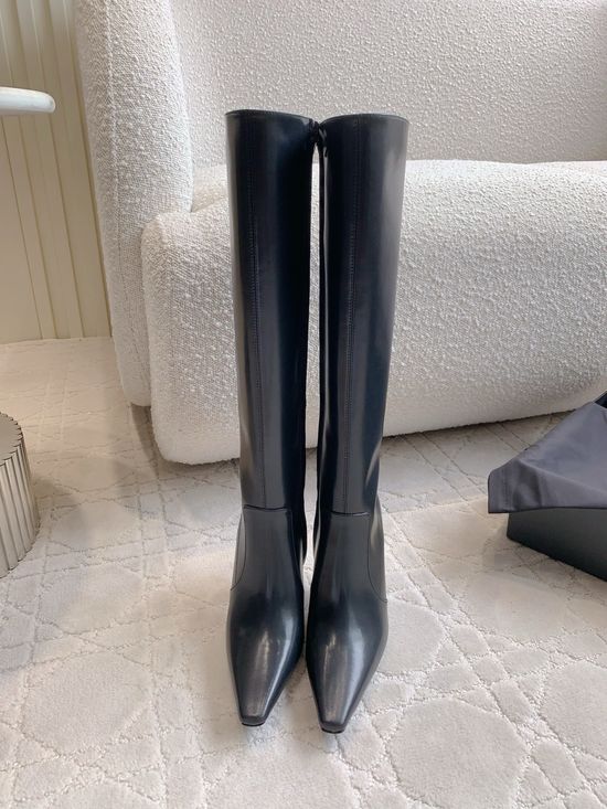 Yves Saint Laurent Stiletto High-Heeled Knee-High Boots