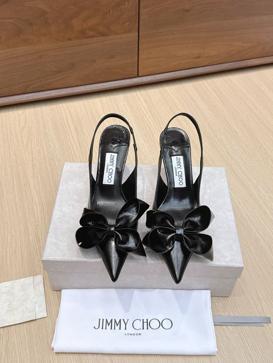 Jimmy Choo Bow Slide Sandals, Retro and Fashionable