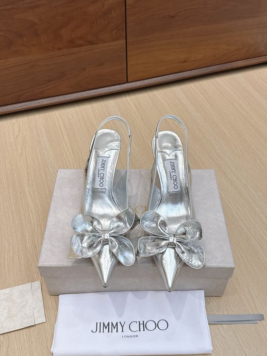 Jimmy Choo Bow Slide Sandals, Retro and Fashionable