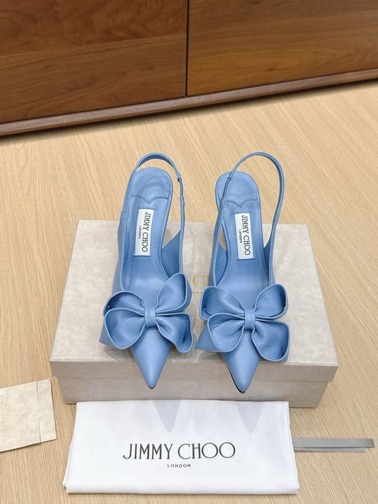Jimmy Choo Bow Slide Sandals, Retro and Fashionable