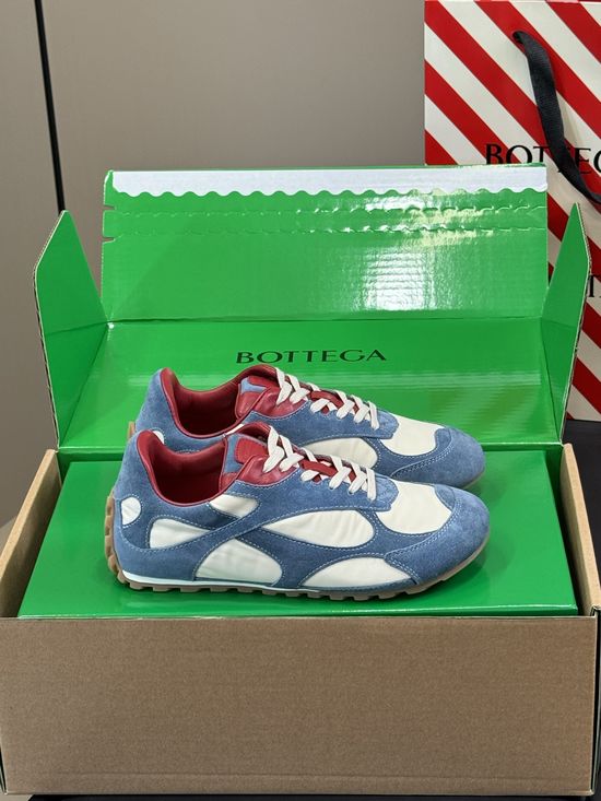 Bottega Veneta Suede Stitched Vintage Casual Sneakers Comfortable for Walking