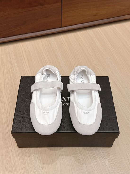 Prada Elegant Patchwork Mary Jane Flats