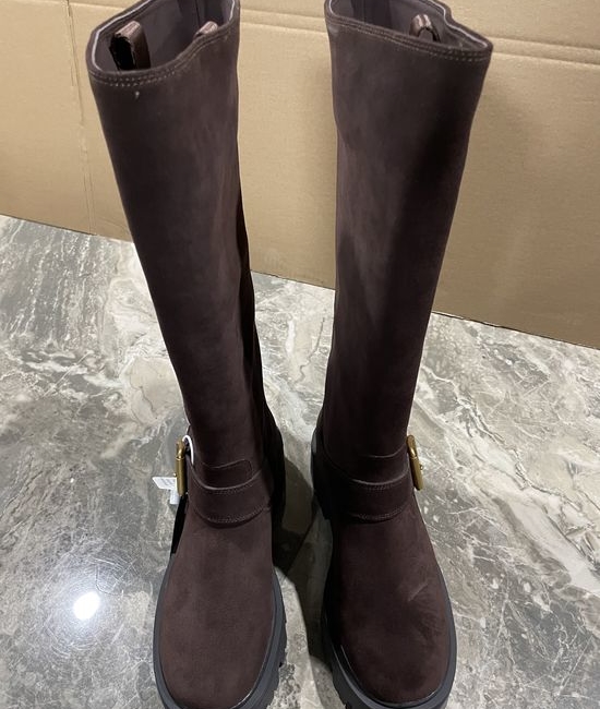Prada Classic Label Knight Boots Premium Leather Anti-slip Sole