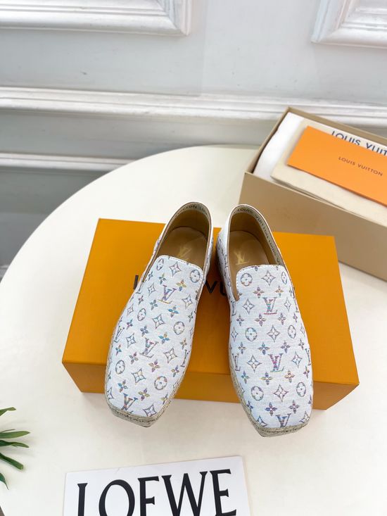 Louis Vuitton Classic Pattern Espadrilles Comfortable Stylish Casual Daily Shoes