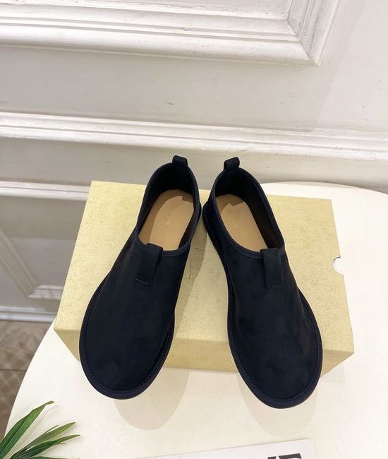 The Row Minimalist Retro Suede Loafer Flats