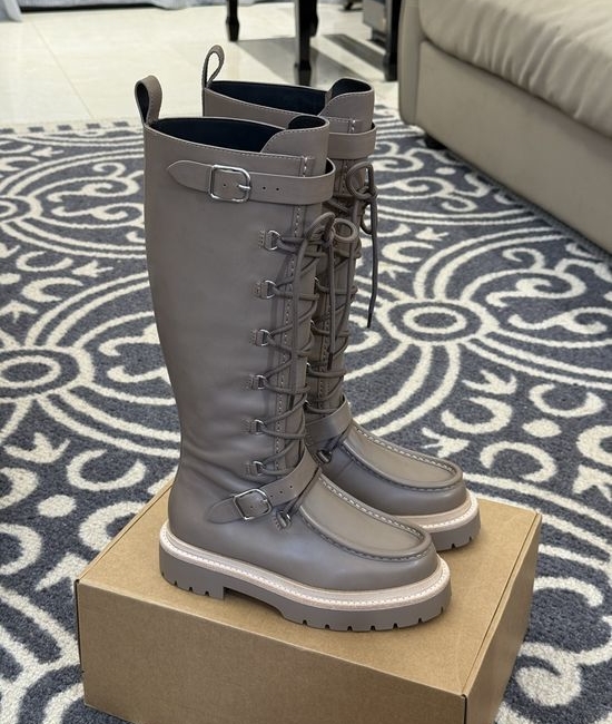 Hermes Full Grain Calfskin High Boots Durable Comfort