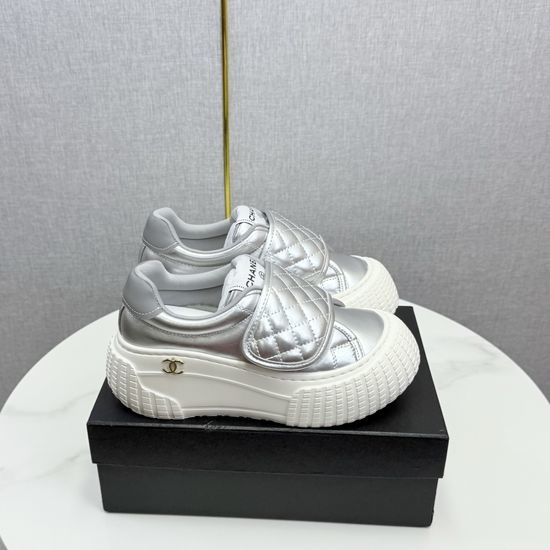 Chanel Embroidered Casual Versatile Comfortable Athletic Sneakers