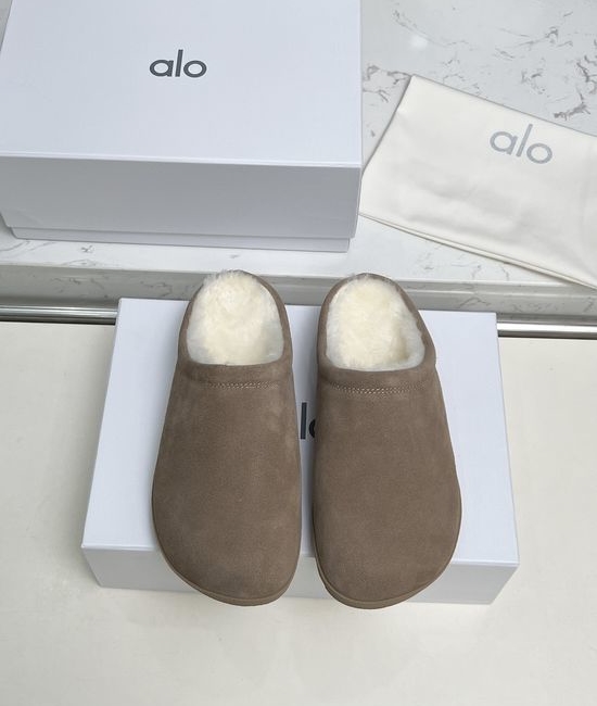 Alo Warm Wool Slippers Soft Non-slip Sole Comfortable Footwear