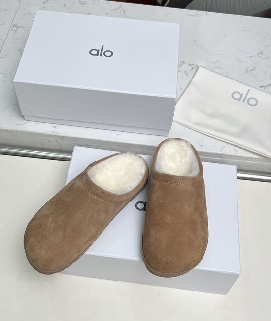 Alo Warm Wool Slippers Soft Non-slip Sole Comfortable Footwear