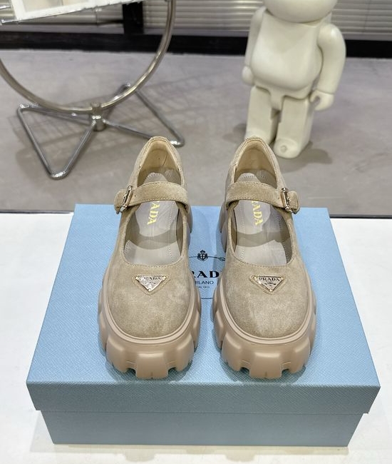 Prada Platform Mary Jane Shoes Non-slip Lightweight Comfort Sole