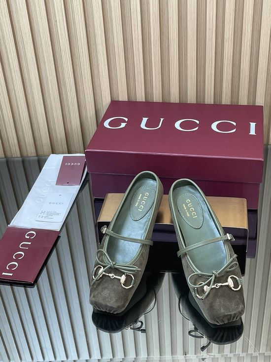 Gucci Embossed Fabric Square Toe Mule Slippers Leather Lining