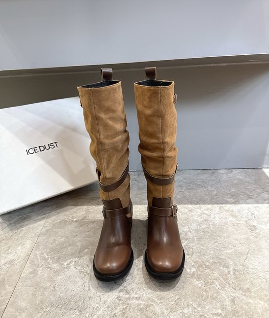 Hogan Vintage Slouchy Genuine Leather Versatile Comfort Ankle High Boots