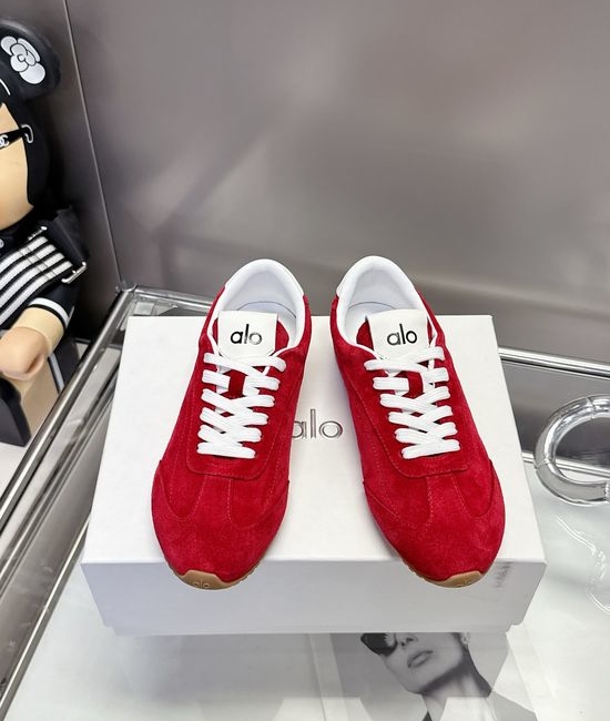 Alo Classic Versatile Suede Upper Comfortable Casual Trainer Shoes