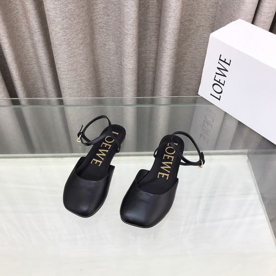 Loewe Premium Soft Leather Comfortable Flat Slippers