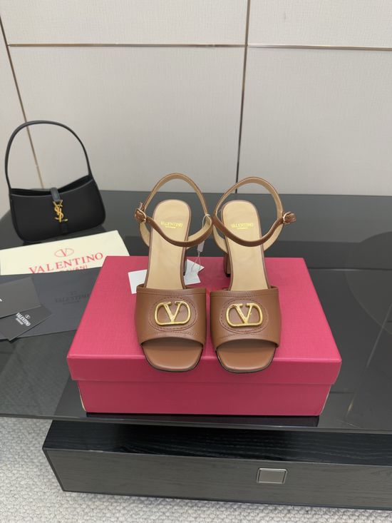 Valentino Elegant High Heel Sandals with Premium Leather Upper