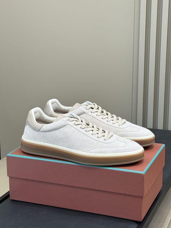 Loro Piana Premium Lambskin Casual Sneakers With Soft Oxford Sole