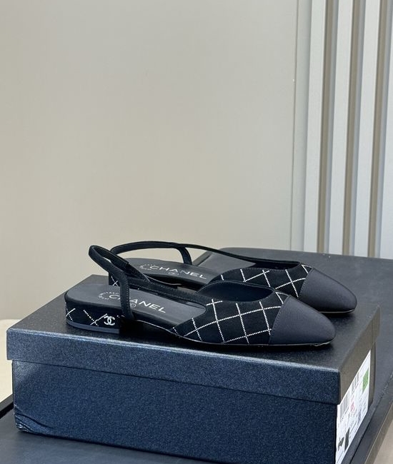 Chanel Suede Quilted Upper Low-top Shoes with Leather Sole