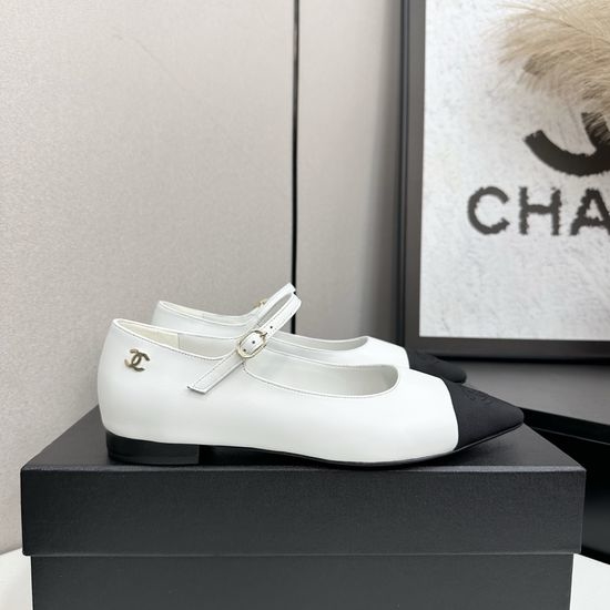 Chanel Premium Leather Fashion Shoes With Metal Buckle