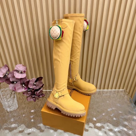 Louis Vuitton Couple s Motorcycle Ankle/Knee-High Boots