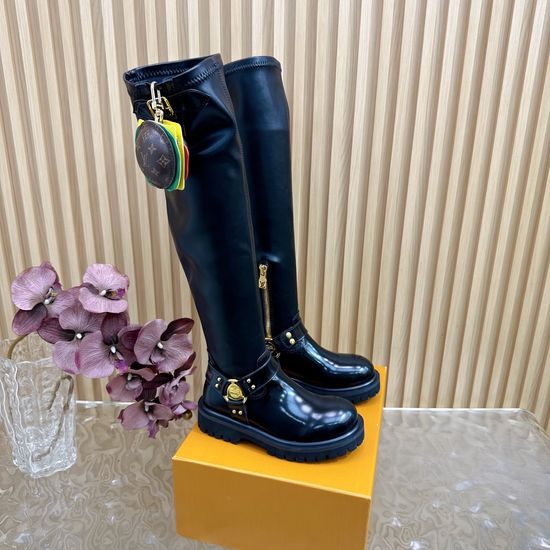 Louis Vuitton Couple s Motorcycle Ankle/Knee-High Boots