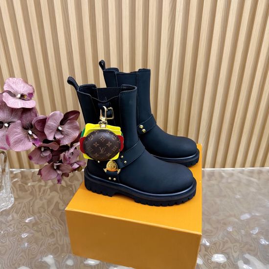 Louis Vuitton Couple s Motorcycle Ankle/Knee-High Boots