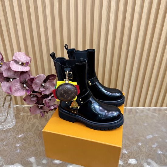 Louis Vuitton Couple s Motorcycle Ankle/Knee-High Boots