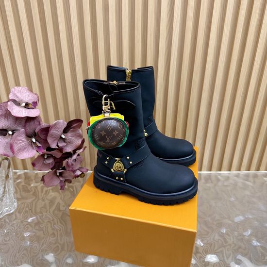 Louis Vuitton Couple s Motorcycle Ankle/Knee-High Boots