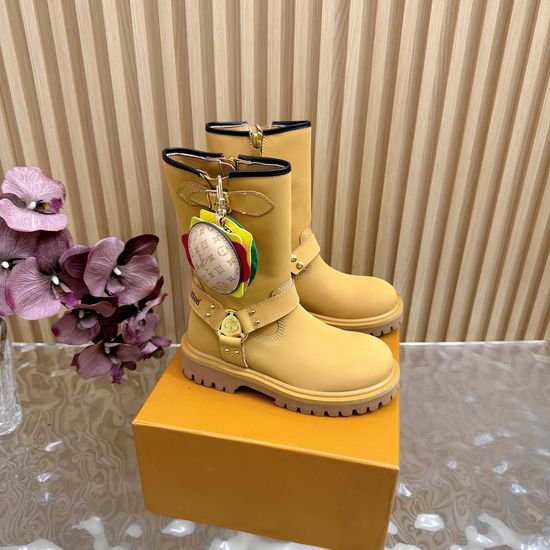 Louis Vuitton Couple s Motorcycle Ankle/Knee-High Boots