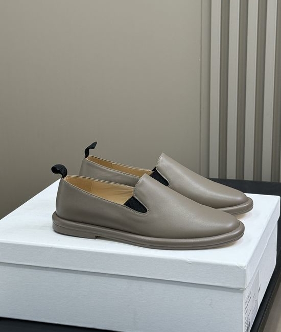 The Row Minimalist Soft Leather Loafer Shoes