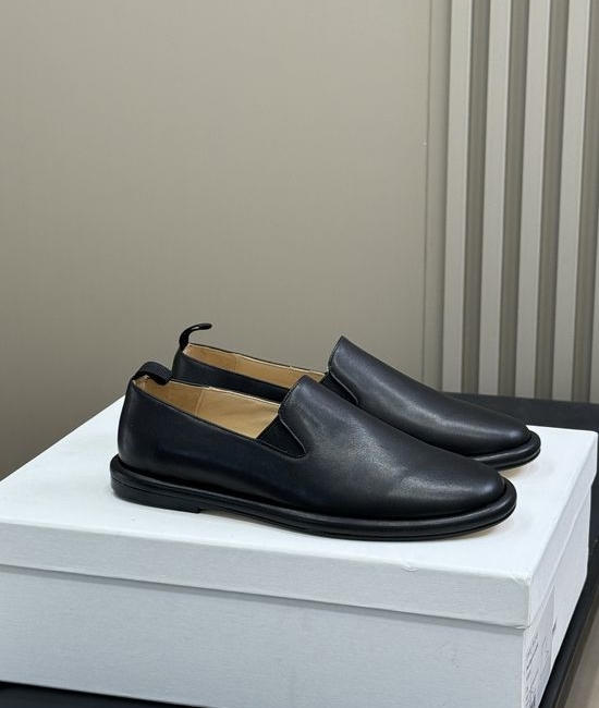The Row Minimalist Soft Leather Loafer Shoes