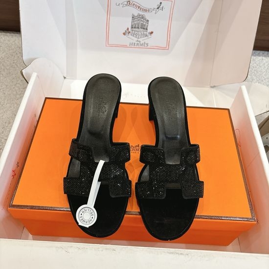 Hermes Cowhide Upper Slide Sandals Soft Sole Daily Wear Shoes