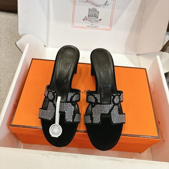 Hermes Cowhide Upper Slide Sandals Soft Sole Daily Wear Shoes