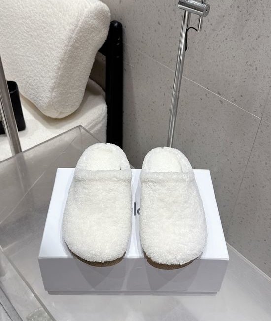Alo Warm Fuzzy Lined Slippers Non-slip Wear-resistant Sole