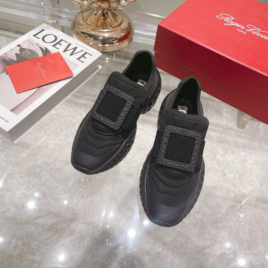 Roger Viver Rhinestone Buckle Comfortable Soft Casual Daily Sneakers