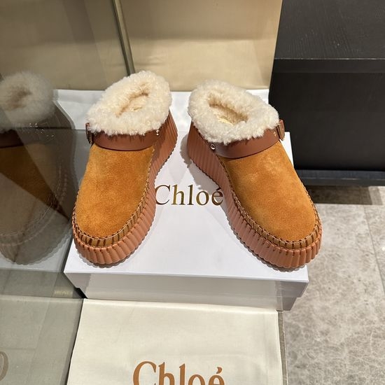 Chloe Warm Wool Hand Stitched Casual Comfort Shoes