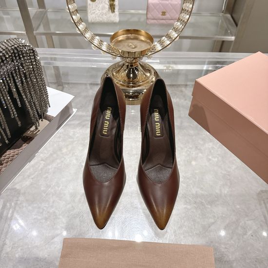 Miu Miu Pointed Toe High Heel Pumps Elegant Comfortable For Dresses